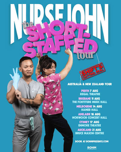 Nurse John live tour poster 2026